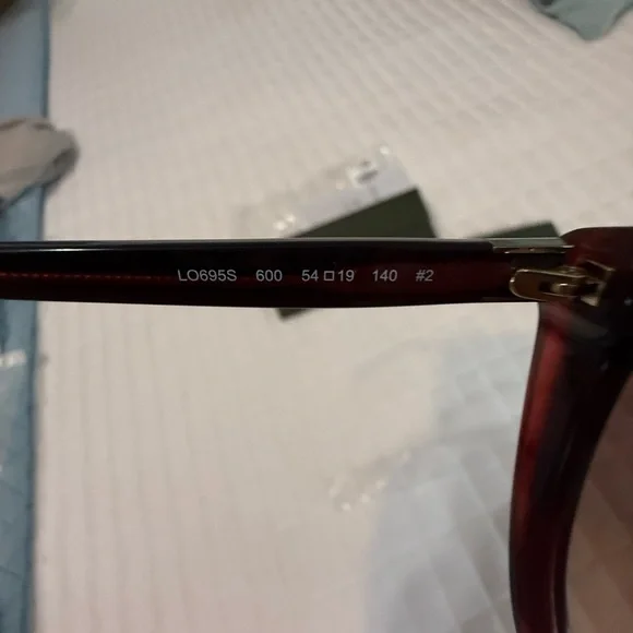 Longchamp Burgundy Women's Sunglasses - Picture 6 of 6